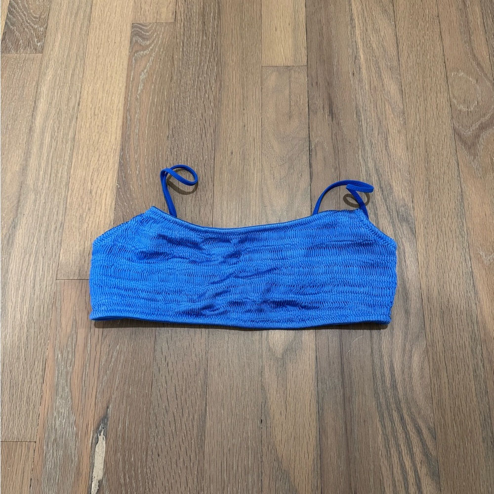 TRIANGL Maci Blue Textured Bikini